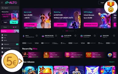 top casino storten vanaf 5 euro