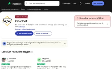 Goldbet Trustpilot