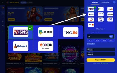 beste bankoverschrijving casino