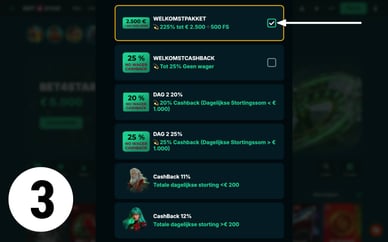 welkomstbonus casino zonder cruks