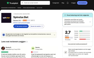 spinstarbet trustpilot