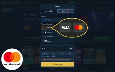 mastercard casino site