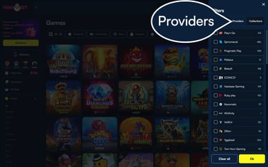 casino game providers