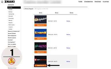 beste zonder limiet casinos