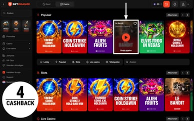 cash back casino spelen