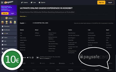 10 euro deposit casino paysafecard