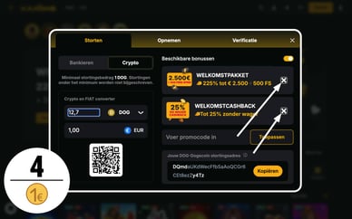 1 euro deposit bonus