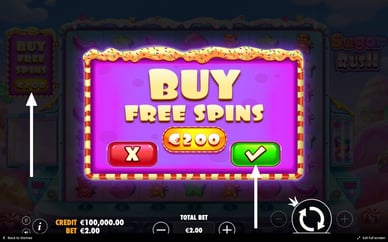 Sugar Rush bonus buy