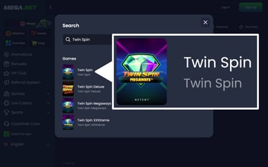 twin spin casino game