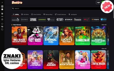 Igloo Ventures SRL casino site