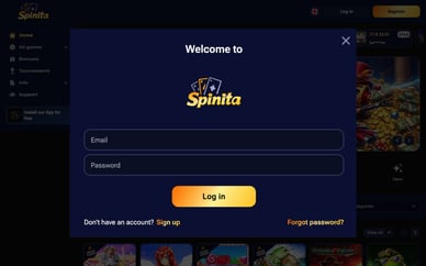 spinita login