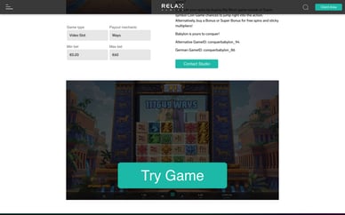 Relax Gaming demo slot