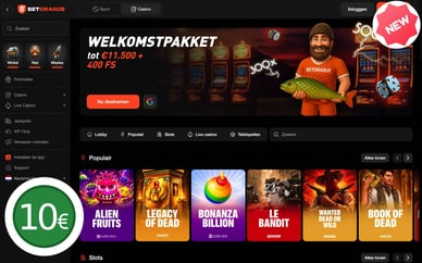 nieuwe online casino minimum deposit 10 euro