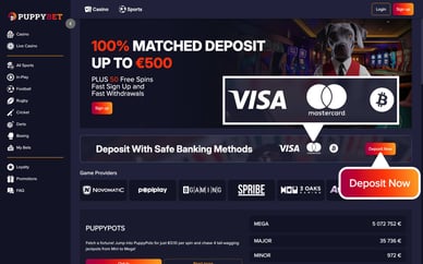 puppybet casino deposit