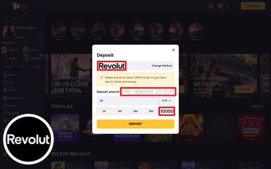 revolut casino site