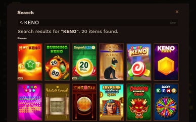 keno casino games