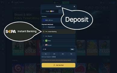online casino SEPA deposit