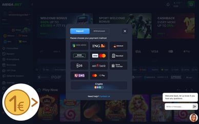 casino storten vanaf 1 euro