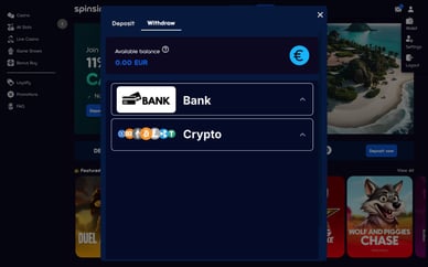 spinsino uitbetaling