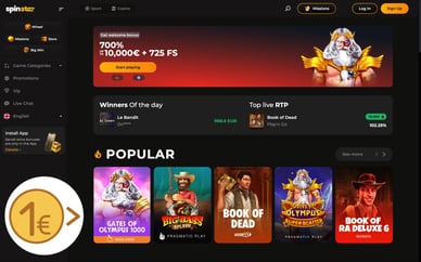 1 euro deposit bonus casino