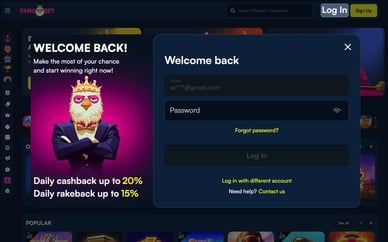 FanoBet casino login