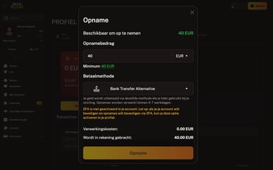 WildRoyal uitbetaling