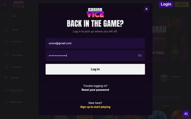 casinovice login
