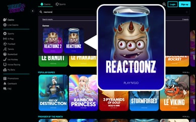 online casino Reactoonz