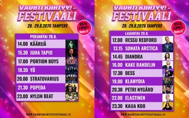 vauhti kiihtyy tampere ohjelma