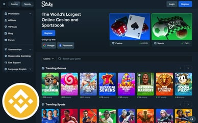 stake casino binance