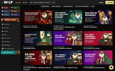 wolf casino bonus