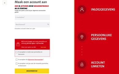 Jack's casino registreren