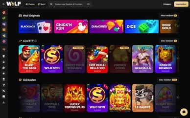wolf casino spellen