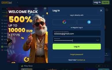 gramsbet login