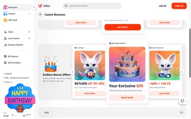 verjaardag bonus casino