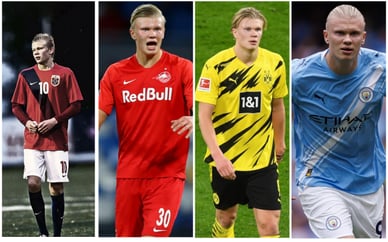 Erling Haaland – Brune, Salzburg, Dortmund, Manchester City