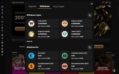 Lucky Block casino uitbetalen