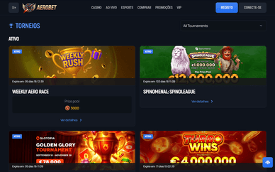 Aerobet Torneios Torneios no Aerobet casino online