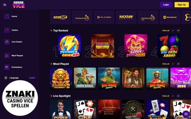 vice casino spellen