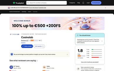 casinolab trustpilot