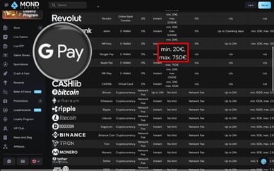 online casino gpay