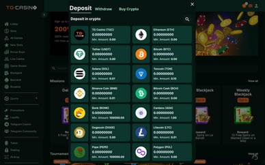 tg casino minimum deposit