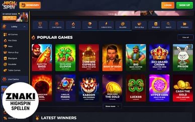 high spin casino spellen