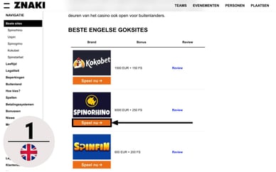 beste engelse goksites