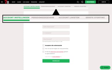 casino 711 registratie