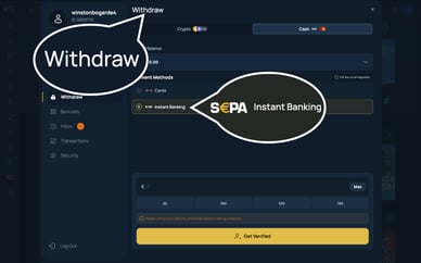 sepa casino uitbetalen