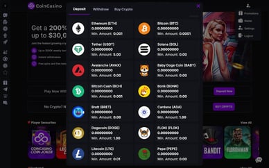 deposit casino Coin crypto