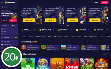 €20 minimum deposit casino