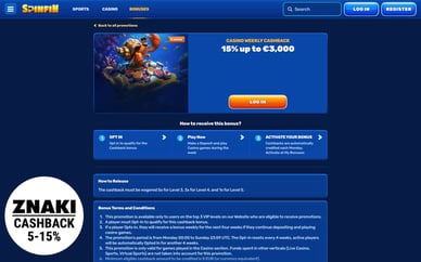 online casino cashback