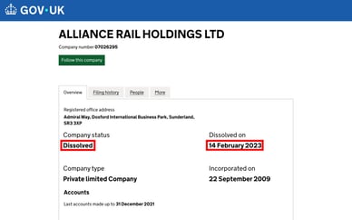 Alliance Rail Holdings